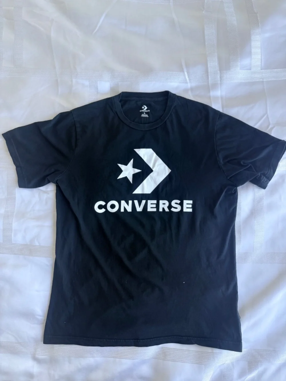 Converse Standard Fit Large Logo Star Chevron Tee Black